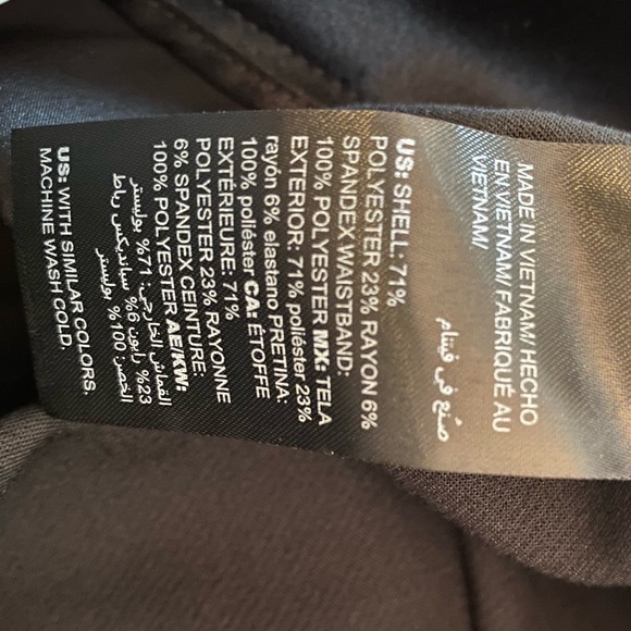 White House Black Market The Straight Leg Tuxedo Black Pant 0 SHORT - Picture 5 of 7